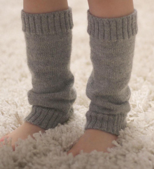 Alpaca Leg Warmers – Light Gray | ekuboo