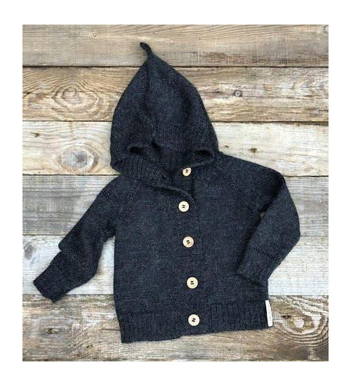Baby Alpaca Kids Hooded Cardigan – Soft, Warm & Hypoallergenic